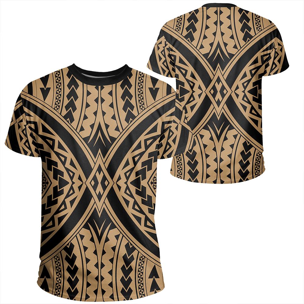 Polynesian Tradition Gold T Shirt Unisex Polyester - Polynesian Pride