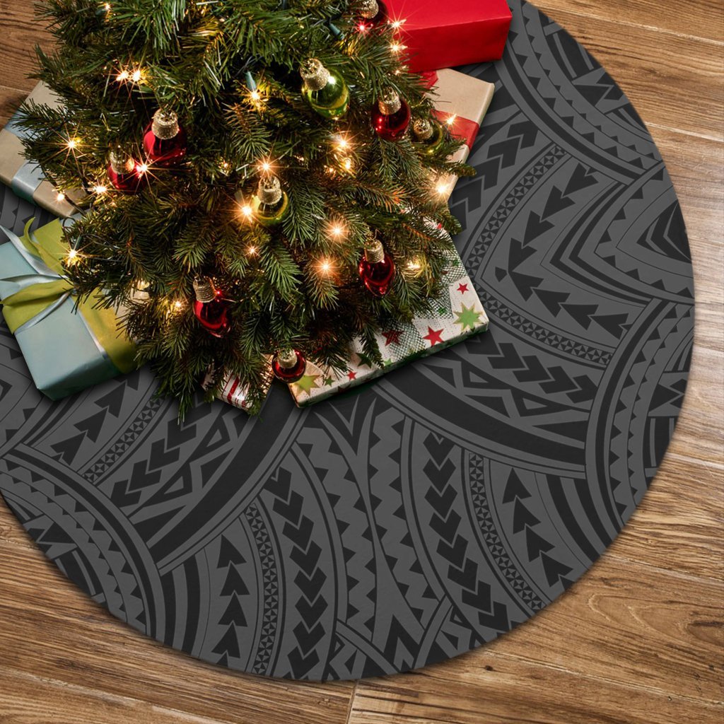 Polynesian Tradition Gray Tree Skirt 85x85 cm Gray Tree Skirt - Polynesian Pride