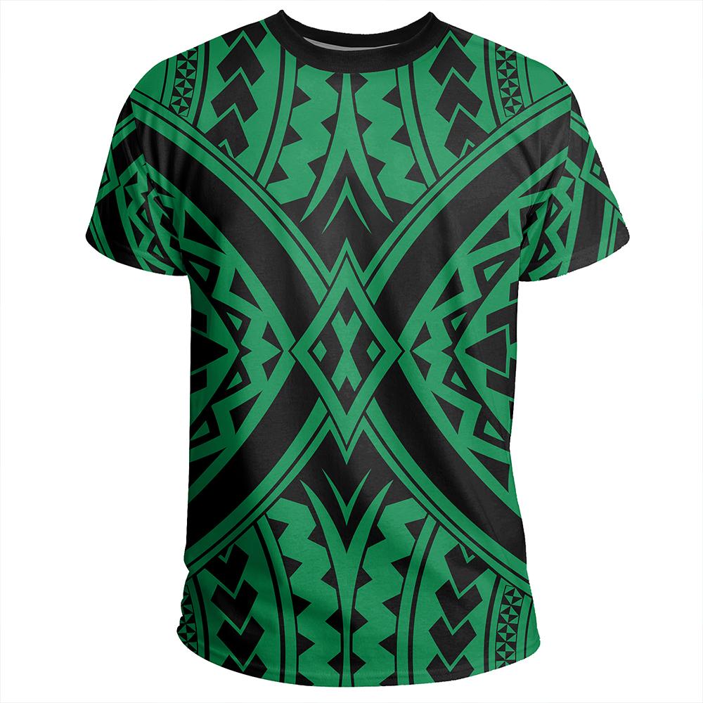 Polynesian Tradition Green T Shirt - Polynesian Pride