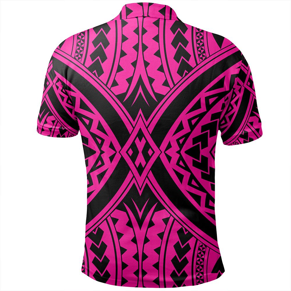 Unisex Polynesian Tradition Pink Polo Shirt - Polynesian Pride