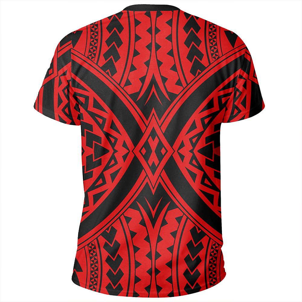 Polynesian Tradition Red T Shirt - Polynesian Pride