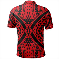 Unisex Polynesian Tradition Red Polo Shirt - Polynesian Pride