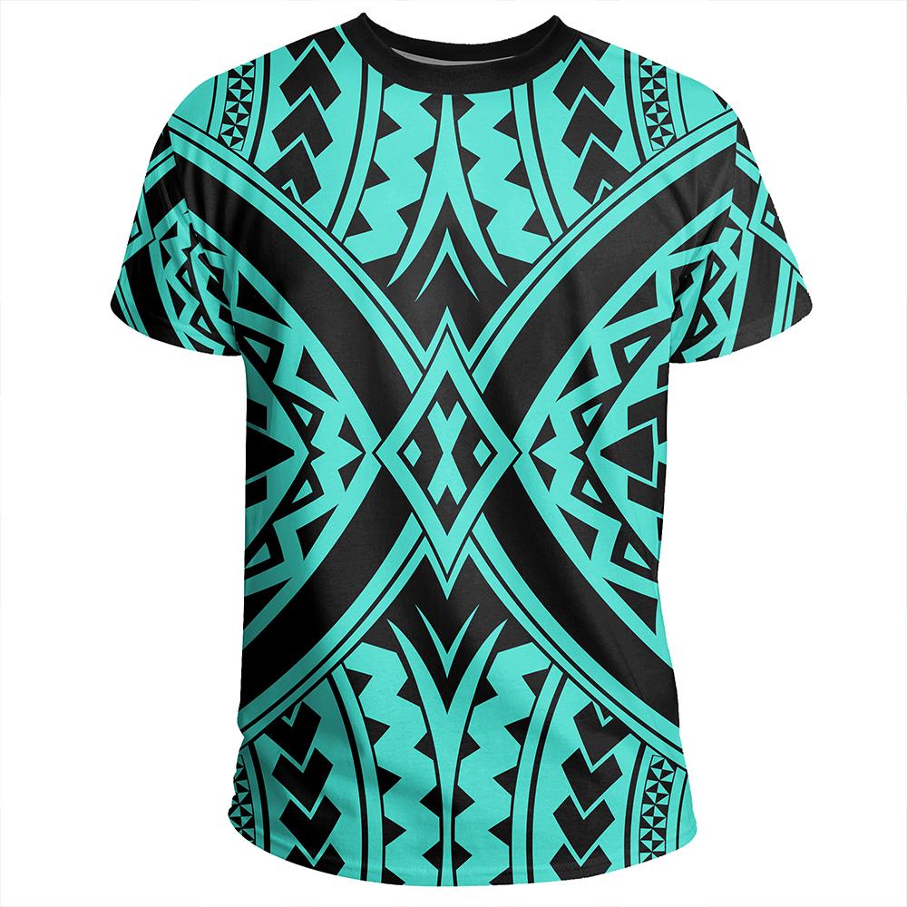 Polynesian Tradition Turquoise T Shirt - Polynesian Pride