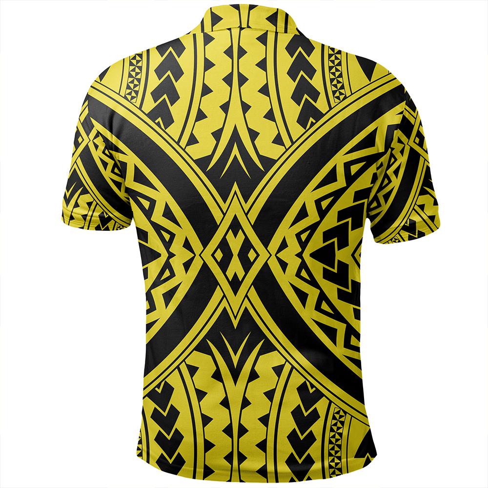 Unisex Polynesian Tradition Yellow Polo Shirt - Polynesian Pride