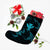 Polynesian Turtle Hammerhead Shark Ray Kanaka Hawaii Christmas Stocking Circle Blue - AH - Polynesian Pride