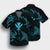 Polynesian Turtle Hammerhead Shark Ray Kanaka Hawaii Hawaiian Shirt Circle Blue - AH - Polynesian Pride