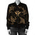 Polynesian Turtle Hammerhead Shark Ray Kanaka Hawaii Bomber Jacket Circle Gold - AH - Polynesian Pride
