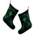 Polynesian Turtle Hammerhead Shark Ray Kanaka Hawaii Christmas Stocking Circle Green - AH - Polynesian Pride