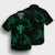 Polynesian Turtle Hammerhead Shark Ray Kanaka Hawaii Hawaiian Shirt Circle Green - AH - Polynesian Pride