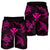 Polynesian Turtle Hammerhead Shark Ray Kanaka Hawaii Men's Shorts Circle Pink - AH - Polynesian Pride