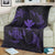 Polynesian Turtle Hammerhead Shark Ray Kanaka Hawaii Premium Blankets Circle Purple - AH - Polynesian Pride