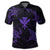 Polynesian Turtle Hammerhead Shark Ray Kanaka Hawaii Polo Shirt Circle Purple - Polynesian Pride