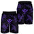 Polynesian Turtle Hammerhead Shark Ray Kanaka Hawaii Men's Shorts Circle Purple - AH - Polynesian Pride