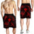 Polynesian Turtle Hammerhead Shark Ray Kanaka Hawaii Men's Shorts Circle Red - AH - Polynesian Pride