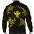 Polynesian Turtle Hammerhead Shark Ray Kanaka Hawaii Bomber Jacket Circle Yellow - AH - Polynesian Pride
