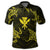 Polynesian Turtle Hammerhead Shark Ray Kanaka Hawaii Polo Shirt Circle Yellow - Polynesian Pride