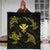 Polynesian Turtle Hammerhead Shark Ray Kanaka Hawaii Premium Quilts Circle Yellow - AH - Polynesian Pride