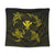 Polynesian Turtle Hammerhead Shark Ray Kanaka Hawaii Tapestry Circle Yellow - AH Wall Tapestry Black - Polynesian Pride