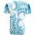 Polynesian T Shirt Hammerhead Shark Tribal Pattern Blue Color - Polynesian Pride