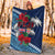 Fiji Patterns With Hibiscus Premuim Blanket LT6 - Polynesian Pride