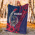 Guam Fish Hook Premium Blanket Flag Color Style LT6 - Polynesian Pride