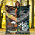 New Zealand Maori Aotearoa And Australia Aboriginal Premium Blanket Together - Paua Shell LT8 - Polynesian Pride