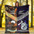 New Zealand Maori Aotearoa And Australia Aboriginal Premium Blanket Together - Purple LT8 - Polynesian Pride