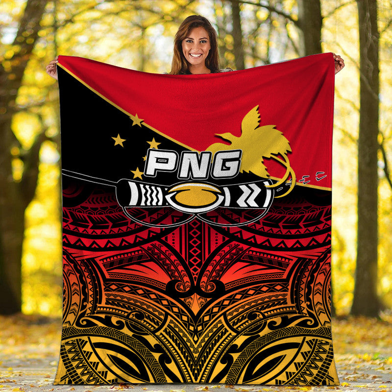 PNG Rugby The Kumuls Premium Blanket LT6 - Polynesian Pride