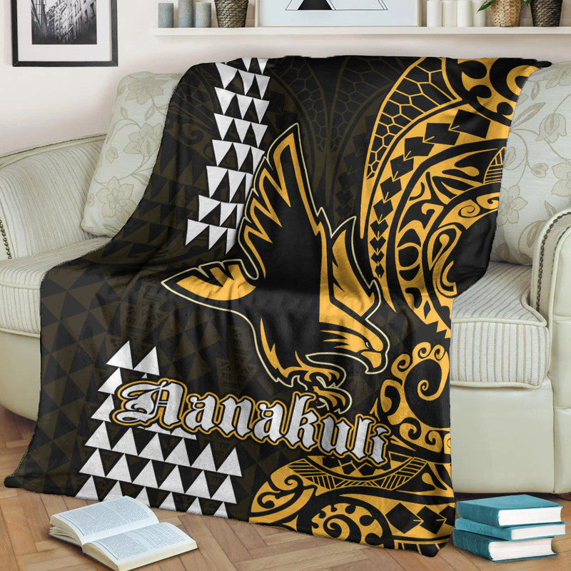 Hawaii Nanakuli High School Premium Blanket Tribal Kakau LT9 White - Polynesian Pride