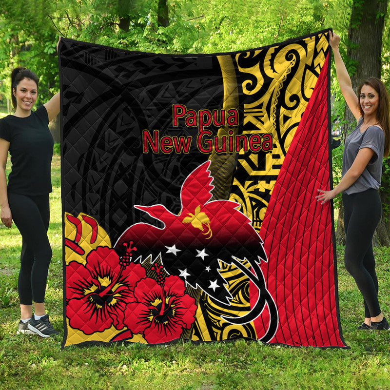 Papua New Guinea Premium Quilt Vibe Style LT6 Black - Polynesian Pride