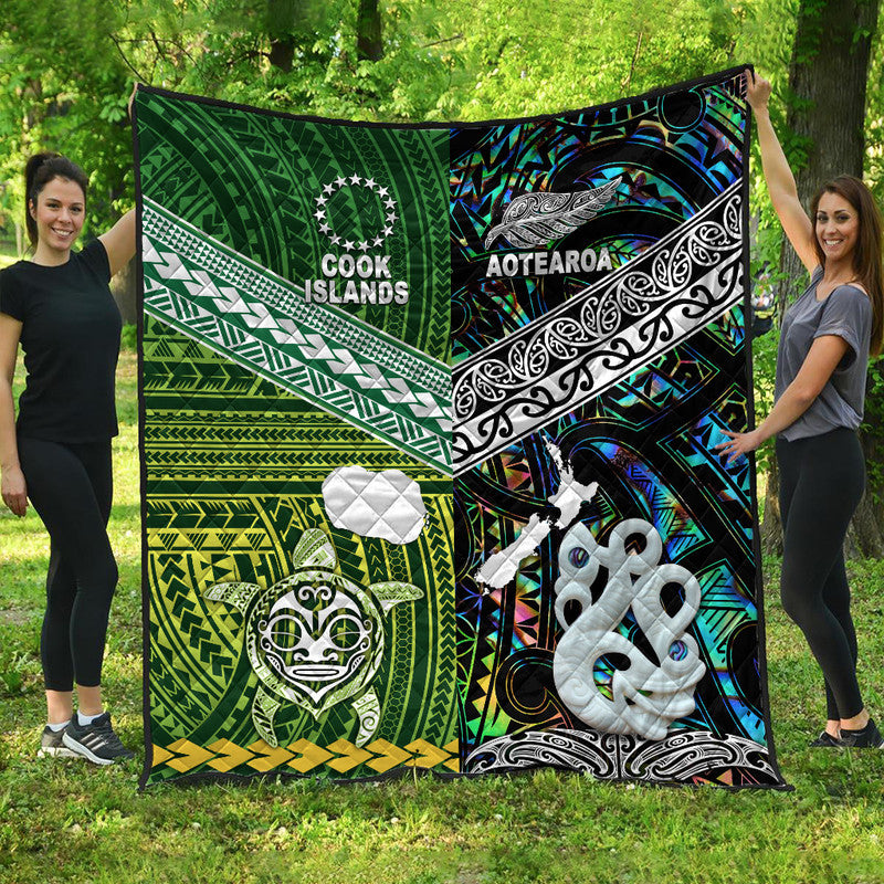 New Zealand And Cook Islands Premium Quilt Together - Paua Shell LT8 Paua Shell - Polynesian Pride