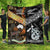 New Zealand Maori Aotearoa And Australia Aboriginal Premium Quilt Together - Black LT8 Black - Polynesian Pride