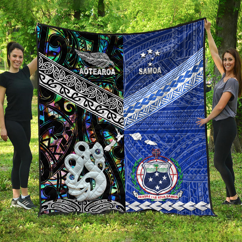 New Zealand And Samoa Premium Quilt Together - Paua Shell LT8 Paua Shell - Polynesian Pride