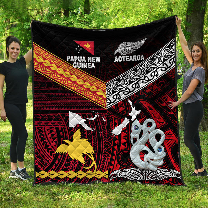 New Zealand And Papua New Guinea Premium Quilt Together - Red LT8 Red - Polynesian Pride