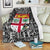 Fiji Premium Blanket Tapa Patterns White And Black Style LT6 White - Polynesian Pride