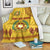 Tonga Vava'u High School Premium Blanket Simple Style - Yellow LT8 White - Polynesian Pride