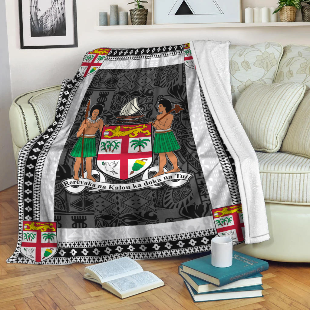 Fiji Premium Blanket White Style No.1 LT6 White - Polynesian Pride