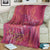 Hawaii Premium Blanket - King Of Hawaii With Hawaiian Girls Pink Version - Polynesian Pride