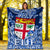 Fiji Premium Blanket Tapa Patterns White And Blue Style LT6 - Polynesian Pride