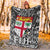 Fiji Premium Blanket Tapa Patterns White And Black Style LT6 - Polynesian Pride