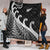 New Zealand Rugby Maori Premium Quilt Silver Fern Koru Vibes - Black LT8 - Polynesian Pride