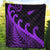 New Zealand Rugby Maori Premium Quilt Silver Fern Koru Vibes - Purple LT8 - Polynesian Pride