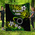 TE INUINU FAMZ - Cook Islands Rugby Premium Quilt Unique Vibes - Green LT8 - Polynesian Pride