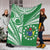 Cook Islands Tatau Premium Blanket Symbolize Passion Stars Version Green LT13 - Polynesian Pride