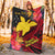 (Custom Personalised) Papua New Guinea Premium Blanket Bird of Paradise Ver.02 LT13 White - Polynesian Pride