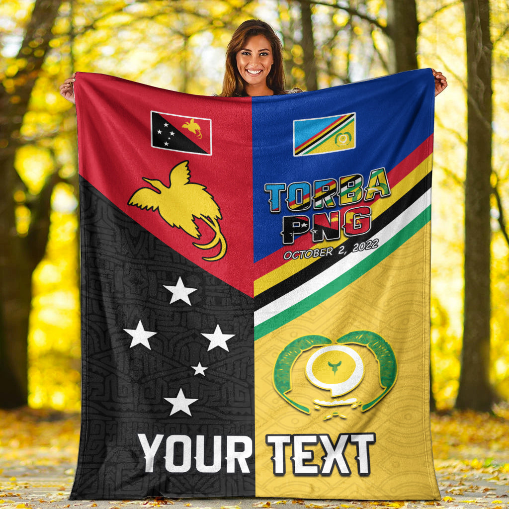 (Custom Personalised) Torba PNG Day Premium Blanket 2022 Simple Polynesia LT13 White - Polynesian Pride