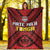 Tonga Rugby MMT Premium Blanket Ngatu Mate Maa Tonga Simple LT13 White - Polynesian Pride