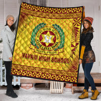 Tonga Vava'u High School Premium Quilt Simplified Version - Gold LT8 - Polynesian Pride