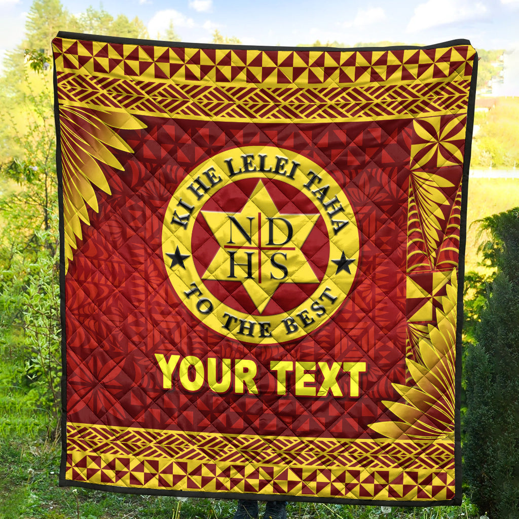 (Custom Personalised) Tonga Niuatoputapu High School Premium Quilt Simplified Version LT8 - Polynesian Pride