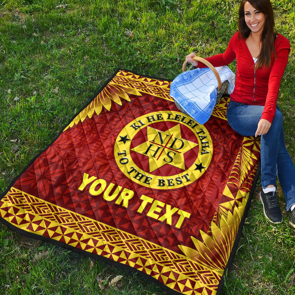(Custom Personalised) Tonga Niuatoputapu High School Premium Quilt Simplified Version LT8 - Polynesian Pride